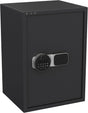 RIGID Hotel Safe Box | Tall Steel Strongbox with Digital Lock and Key | Heavy-Duty Safe for Office, Home, Business Use | Secure A4 Files, Jewelry, Cash (33D x 35W x 50H CM), Pre-Assembled