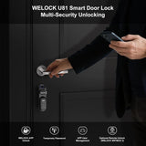 WELOCK U81 Smart Door Lock, Fingerprint + WiFi + RFID + Mechanical Key