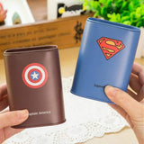 AM ANNA Tinplate Piggy Bank Storage Box Coins Storage Box-Superman