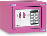 Rubik Mini Cash Deposit Drop Slot Safe with Key + PIN (Pink)