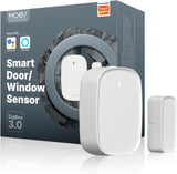 MOES Smart Door and Window Sensor, Wireless Detector for Alarm System and Home, Compatible With Smart Life/MOES APP, Works With Alexa Google Home Voice Control, Requires ZigBee Gateway