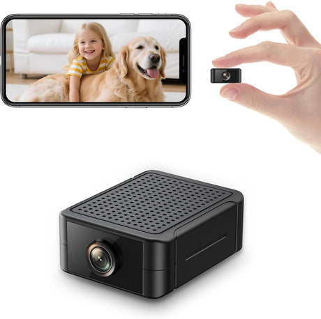 Mini Camera for Home 4K HD Indoor Battery Wireless WiFi Security App Control Smallest Surveillance Camera for Room Nanny CAM with Motion Detection Night Vision