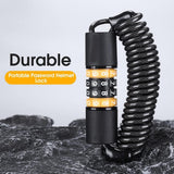 Bicycle Heavy-Duty Lock, Azonee 1.5m Steel Cable Lock with 4-Digit Combination, Durable Anti-Theft Bike Lock for Bicycles, Electric Scooters & Motorcycles