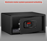 Safe Box for Home hotel, all steel password anti-theft，Electronic Money Box with Digital Keypad and Keys, Small Safe for Protect Money Laptop Jewelry A4 Documents, 42 X 37 X 20 cm（black）