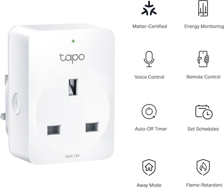 Tapo P110M Mini Smart Wi-Fi Plug, Energy Monitoring, Matter Certified