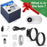 HD 1080P Cat Camera Collar with Video Record Wireless Mini Sport cam,Small Action Cameras,Body Camera for Pet Supplies/Stuff,Outdoor/Inoor Birthday Gift No WiFi