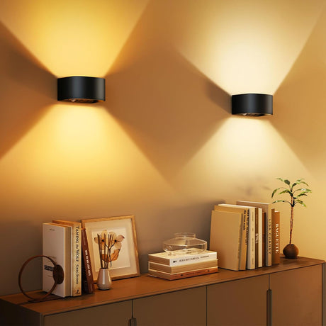 Tobeape Motion Sensor Wall Sconce with Remote, 5000mAh Battery Operated Rechargeable Wall Light Night Light with 3 Color Temps, Wireless LED Wall Mounted Lamp Indoor for Living Room Bedroom Bedside