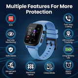 Kids Smart Watch with SOS Call, & GPS Tracking, SIM Card Support, IP67 Waterproof Touch Screen kids smart watch fitness tracker,School Mode, Alarm, Class Mode & Activity Features for Boys Girls