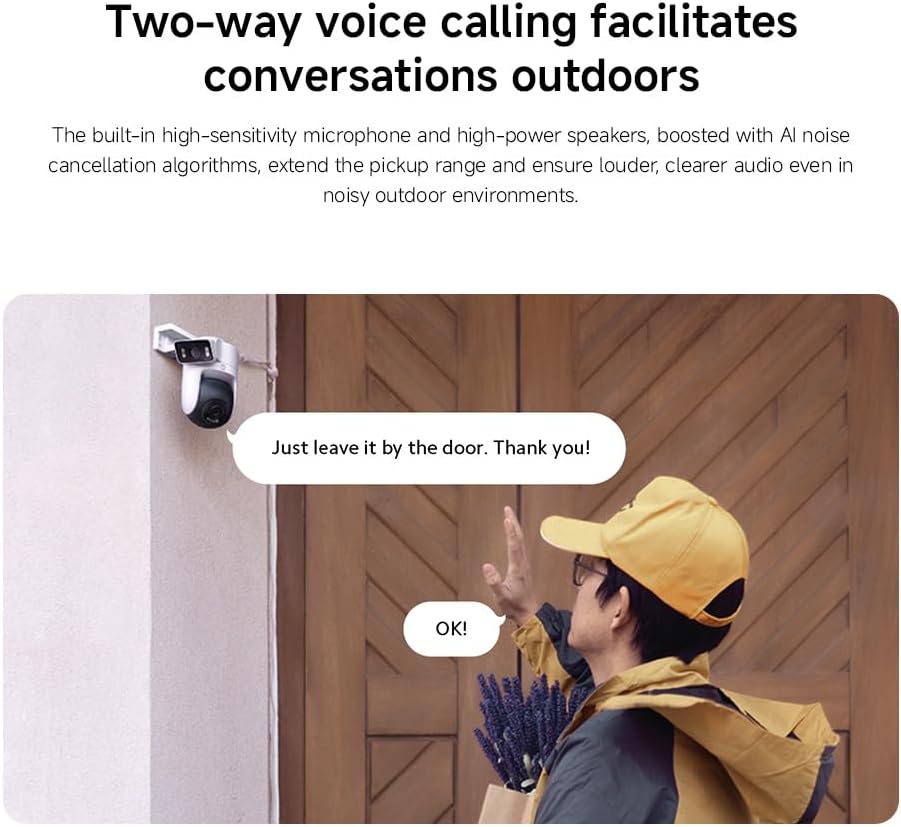 Xiaomi Outdoor Camera CW500 Dual, Dual 2.5K ultra-HD picture quality | AI detection, dual-band Wi-Fi 6, security chip
