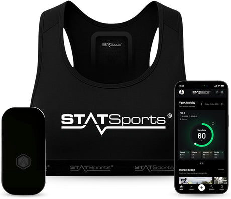 STATSports Academy Football GPS Tracker Vest – Pro-level Football Tracker with All-In-One App for Coaching, Training and Nutrition – Tracks 24 Metrics – GPS Vest Used by Pro Players, Adult S
