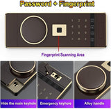 Safe and Durable Fireproof Waterproof Safe Safe Box Electronic Digital Security Safe Box Bedside Cabinet Invisible Safety Box Biometric Fingerprint Home Steel Safe for Office Hotel Jewelry Gun Cash Me