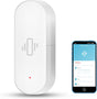 Smart Vibration Sensor for Windows and Doors, WiFi Wireless Glass Break Detector with App Alerts, Adjustable Sensitivity, Remote Monitoring, Easy Install Security Sensor