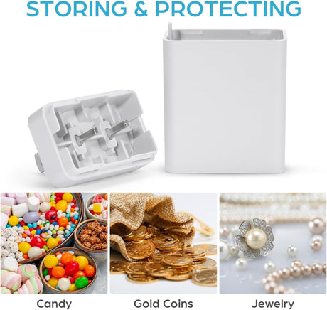 UKCOCO Charger Money Box Valuables Organizer Hidden Storage Organizer Hidden Storage Decor Hiding Places Cash Hider Money Storage Safe Accessories Cash Hidden Container Plastic Carry