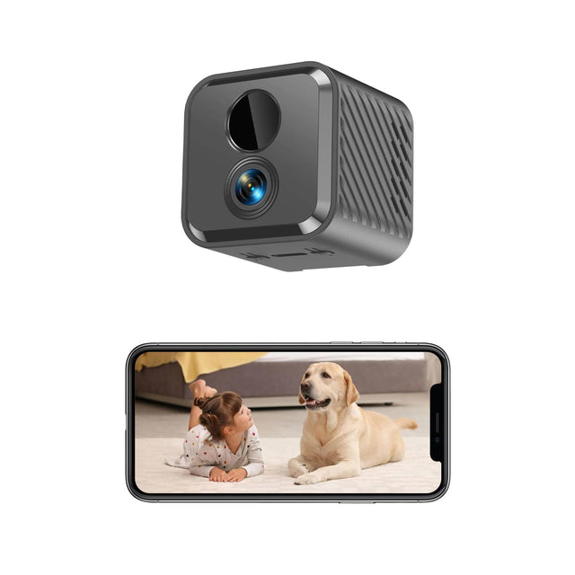 Mini Camera 4K Indoor Security Camera with 3-Day Cloud Storage, App Control & Remote Access, AI Motion Detection, Night Vision, 60-Day Battery, Smart Standby, Compact Design for Home Monitoring