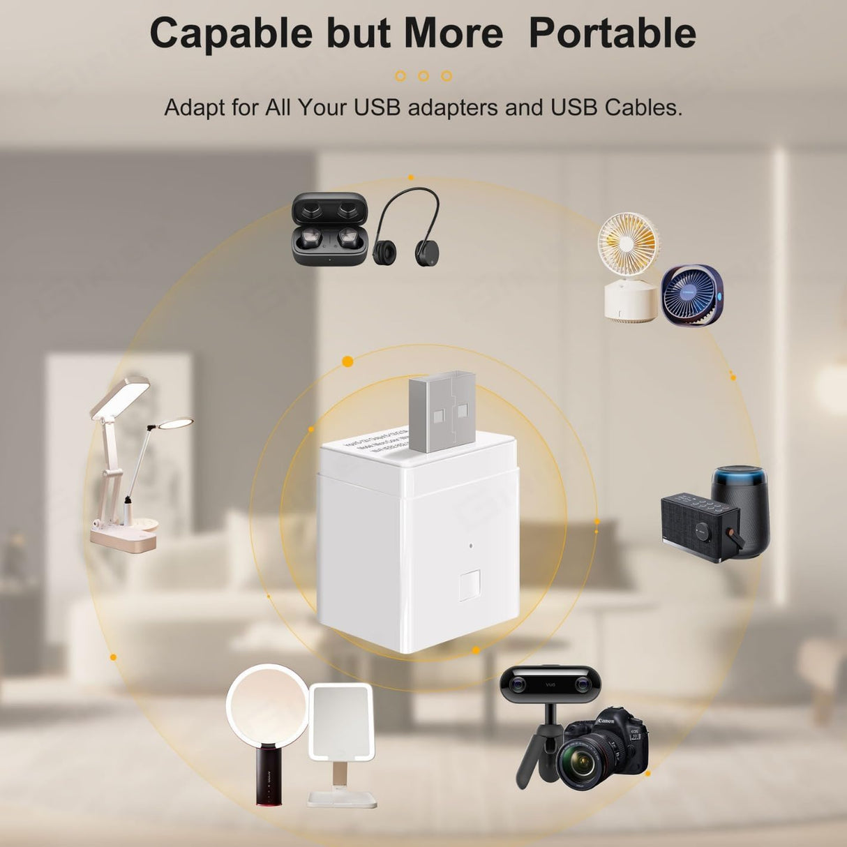 UanTii Smart Adapter Tuya Wifi USB Adapter Timing Schedule Adapter Smart Plug Woks with Smart Life App,Woks with Alexa and Google Home (1 gang)