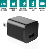 DUVIX Mini Camera with 64G Card 1080P Small Security Camera Charger with Motion Detection for Indoor (No WiFi)