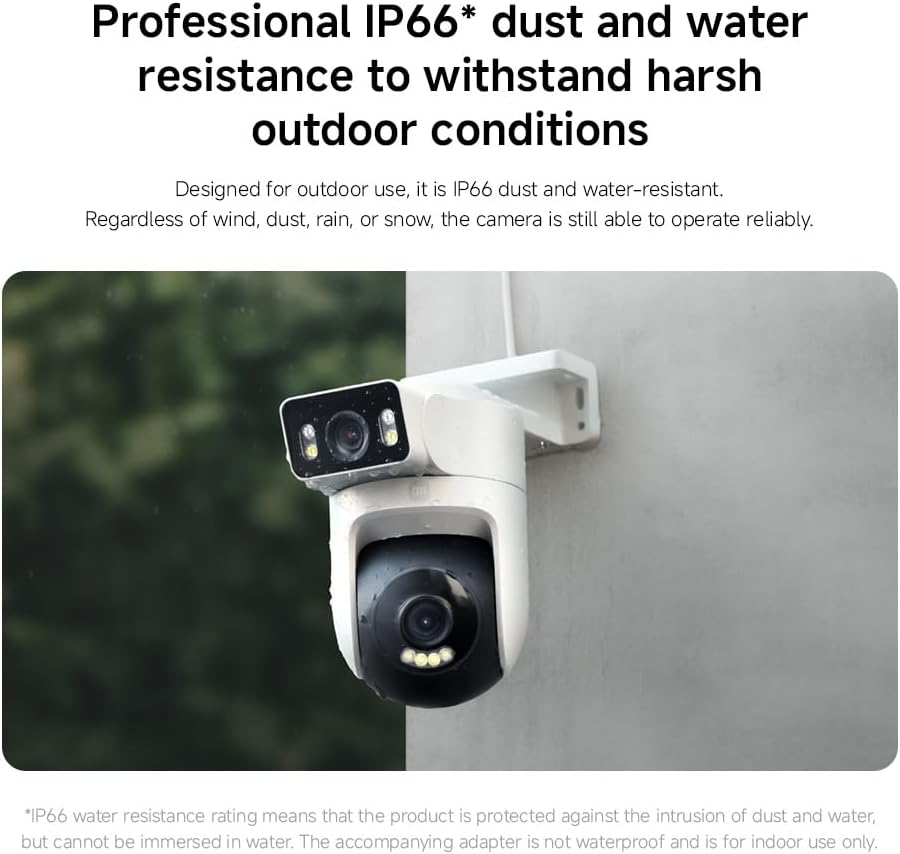 Xiaomi Outdoor Camera CW500 Dual, Dual 2.5K ultra-HD picture quality | AI detection, dual-band Wi-Fi 6, security chip