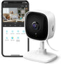 Tapo TP-Link Indoor Security Camera for Baby Monitor, Dog Camera w/Motion Detection, 2-Way Audio Siren, Night Vision, Cloud & SD Card Storage(Up to 128 GB), Works w/Alexa & Google Home (C100)