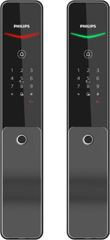 Philips EasyKey DDL801-5HBS Push-Pull Smart Lock, Fingerprint + App