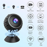Mini Spy Camera,1080P HD Mini Camera Hidden Security Cam, Wifi Wireless Micro Nanny Cam with Audio and Video, Mini Camera with Night Vision Motion Detection for Outdoor/Indoor