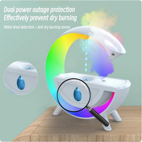 SKEIDO 350ml Anti-gravity Air Humidifier Diffuser Creative Aromatherapy Water Droplet RGB Table Lamp Night Light for Office Bedroom