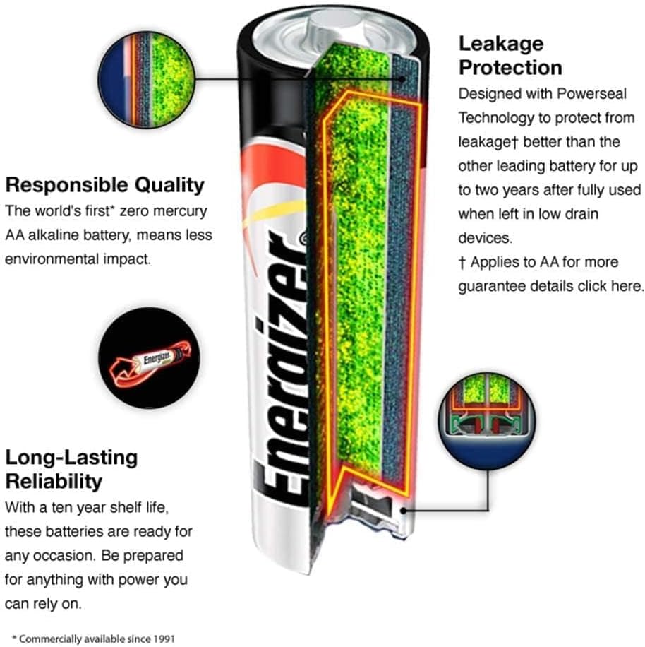 Energizer Max 9V Alkaline Battery (1-Pack)