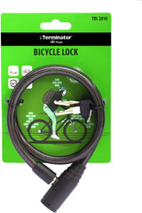 Terminator TBL 2010 Bicycle Lock with 2 Keys, 10 mm x 650 mm Size, Black