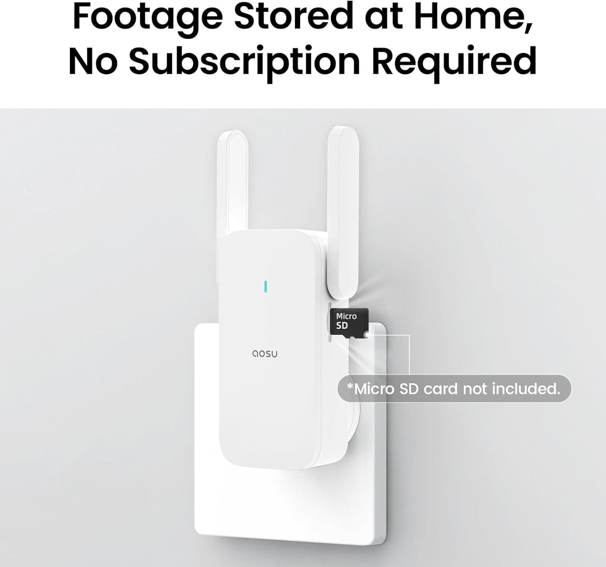 aosu Doorbell with Camera, 2K Video Doorbell, Encrypted Storage Bell Camera with AI Person Detection with AI, Battery Operated, Works with Alexa