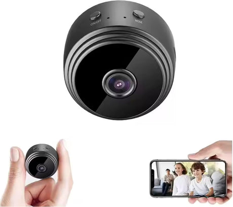 Mini WiFi Camera, 1080P HD | كاميرا واي فاي صغيرة | Night Vision, Motion Detection, Remote View, Indoor/Outdoor Security