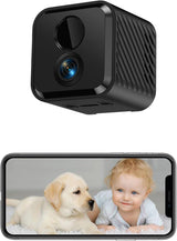 Mini Camera 4K Indoor Security Camera with 3-Day Cloud Storage, App Control & Remote Access, AI Motion Detection, Night Vision, 60-Day Battery, Smart Standby, Compact Design for Home Monitoring