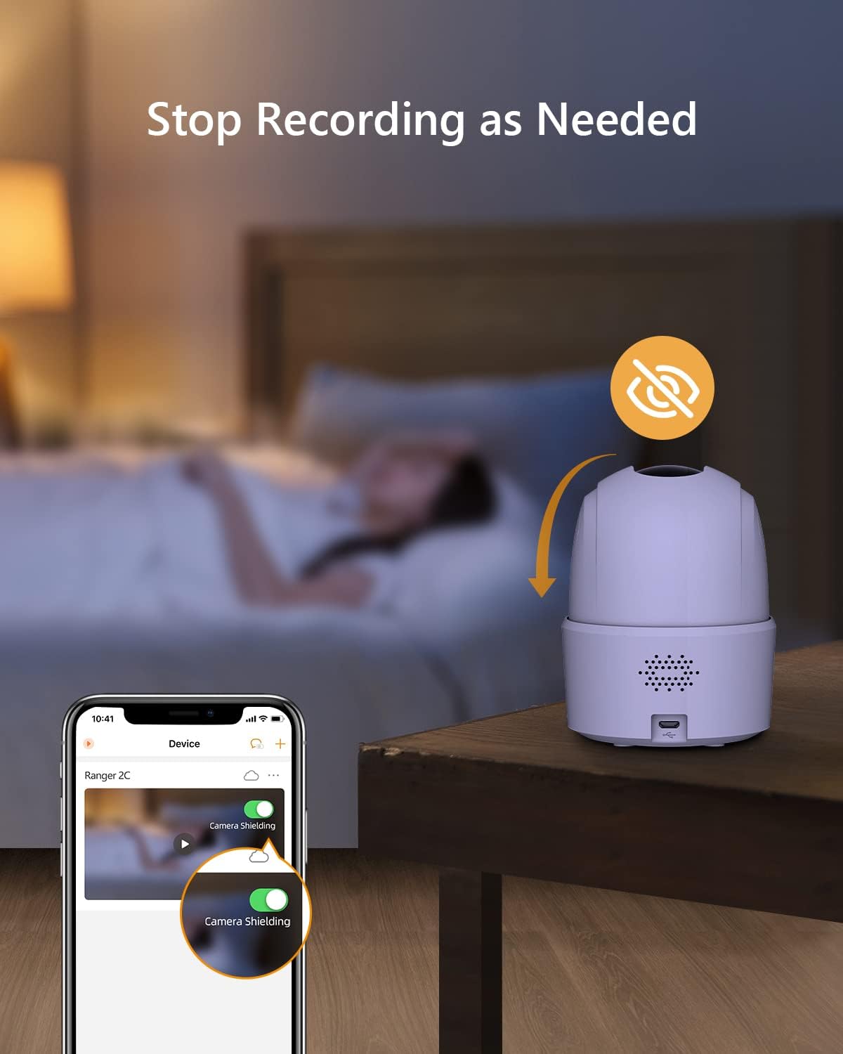 Imou 2K Security Camera for Home 3MP Surveillance Cameras Indoor Cam, 360° Wi-Fi Camera Indoor Ultra-Clear Camera Baby Monitor with Human Detection Motion Tracking Wireless Night Vision (Ranger 2C)