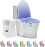 Toilet Night Light Toilet Bowl Light Motion Sensor with 8 Color Changing, Sensor LED Washroom Night Light Fits Any Toilet
