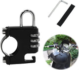 ZORBES® Motorcycle Helmet Combination Lock, 3-Digits Combination Padlock Motorbike Helmet Lock, Bike Helmet Lock Helmet Locks for Motorbikes Scooter Helmet for 22-28mm Handlebar