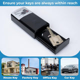 XL Magnetic Key Hider, Outdoor Hidden Storage Compartment for Car Key Fob, Fits Keys for Cars, RVs, Boats, Homes, Airbnb Rentals and Emergencies, Diversion Safe Spare Key Holder