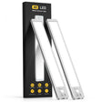 MCGOR Under Cabinet Lights,40 LED Rechargeable Battery Operated Motion Sensor Light Indoor, 2 Pack Magnetic Dimmable Closet Lights, Wireless Under Counter Lights for Kitchen, Stairs