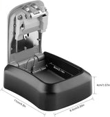 SKEIDO 4 Digit Metal Outdoor Safe Key Box Key Storage Organizer Box Security Storage Lock Box Outdoor Wall Mount Case Storage Tools