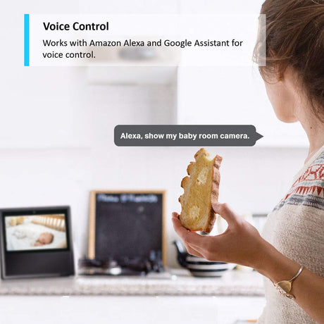 TP-Link Tapo 1080p Resolution Home Security Wi-Fi Camera With Advanced Night Vision| Motion Detection| Two-Way Audio| Sound and Light Alarm| Easy Setup (Tapo C100)
