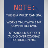 HIKVISION 5MP Indoor Dome CCTV Camera with Audio Mic (DS-2CE76H0T)