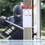 Mengshen Door and Window Alarm, Anti-Theft Burglar Wireless Alarm with Remote Control for Home Security, Easy to Install, 105db (Includes 2 Alarm and 1 Remote Control)
