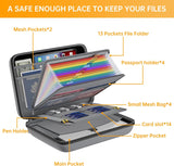 DocSafe Fireproof File Organizer with Lock, Green, 15.55 x 3 x 11.5 inches, Hard-Shell Fireproof File Organizer