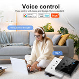 Universal Smart Wall Outlet, WiFi Smart Touch Wall Socket,Wall Outlet with USB+TypC Interface,Tuya APP Remote Control,Compatible Alexa and Google Home,No Hub Required,2.4G WiFi,13A (Black)