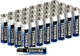 TOSHIBA 9V Alkaline Battery, High Power Vibration Resistant