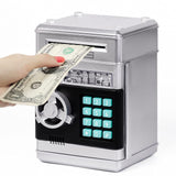 Refasy Piggy Bank for Girls & Boys, 4-11 Years - Electronic ATM Money Bank for Kids & Adults, Safe Coin Bank Toy, Pink