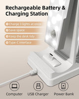 EZVALO 6-Pack Under Cabinet Lighting with Charging Station, Rechargeable Motion Sensor Lights, 3 Color Temps, Dimmable 62 LED Wireless Motion Activated Cabinet Lights with Remote for Kitchen,Pantry