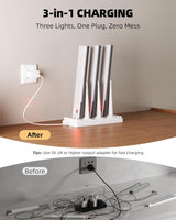 EZVALO 6-Pack Under Cabinet Lighting with Charging Station, Rechargeable Motion Sensor Lights, 3 Color Temps, Dimmable 62 LED Wireless Motion Activated Cabinet Lights with Remote for Kitchen,Pantry
