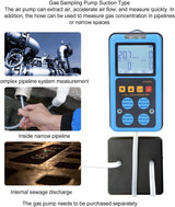 BROLEO Portable 4-Gas Detector (H2S/O2/CO/LEL) with LCD + Alarm