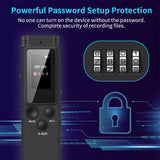 ASINNO 64GB Digital Voice Recorder, Voice-Activated + USB-C