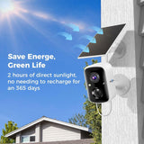 Hiseeu 4MP 3K Solar Wireless Home Security Camera, WiFi, Battery, Outdoor | Powered, Indoor, Smart, Wire-Free, Rechargeable, Easy Setup, CCTV, Remote View, Guard, Motion Alert, App Control, 24/7
