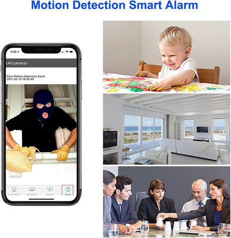 Spy Camera, Mini Hidden Camera WiFi 1080P Wireless Covert Video Security Cam 150° Wide Angle Nanny Cam with DIY Extended Lens/Night Vision/Motion Activated for Home Surveillance(New Version)