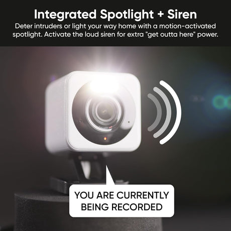 WYZE Cam v4, 2.5K HD WiFi Smart Home Security Camera, Indoor/Outdoor, Pet/Baby Monitor, Motion Activated Spotlight/Siren, Color Night Vision, 2-Way Audio, Works with Alexa & Google, Black, 2 Pack